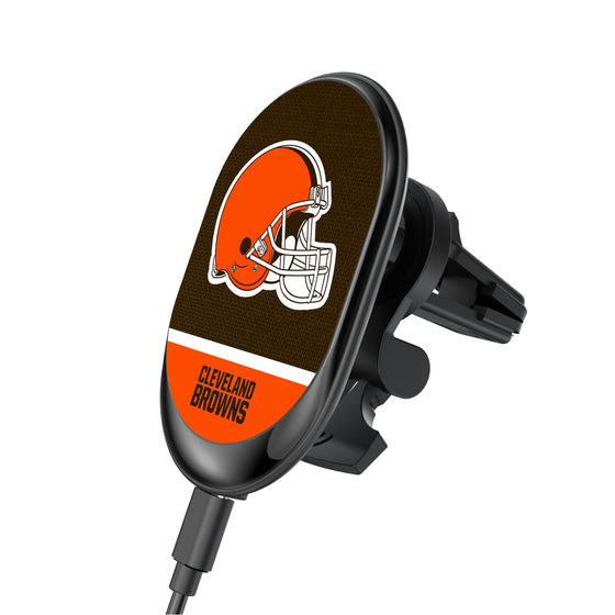 Cleveland Browns Endzone Solid Wireless Mag Car Charger-0