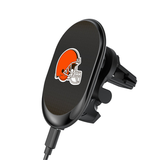 Cleveland Browns Linen Wireless Mag Car Charger-0