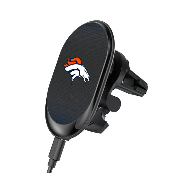 Denver Broncos Linen Wireless Mag Car Charger-0