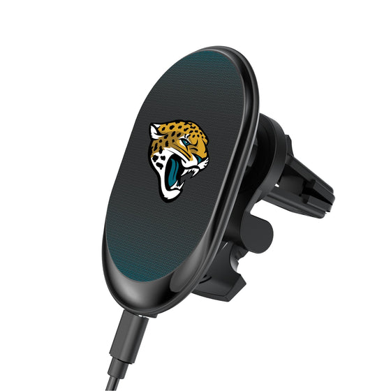 Jacksonville Jaguars Linen Wireless Mag Car Charger-0