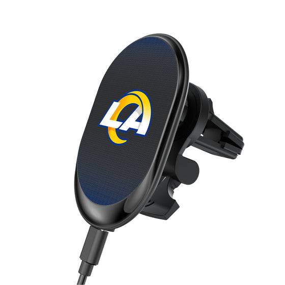 Los Angeles Rams Linen Wireless Mag Car Charger-0