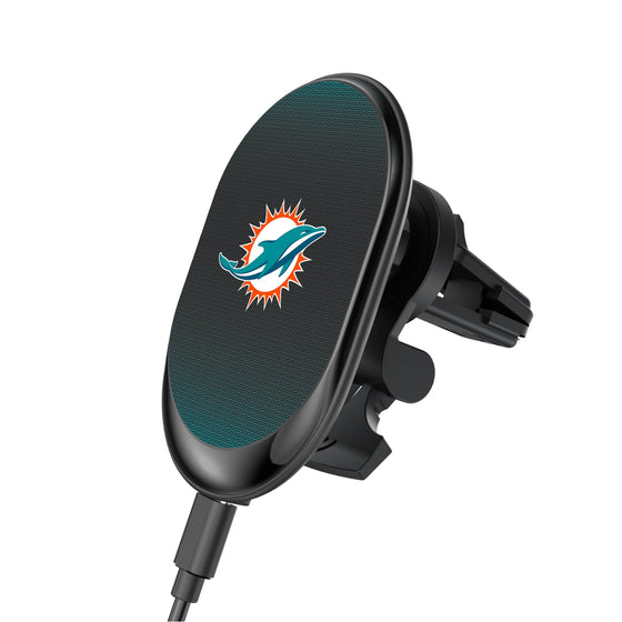 Miami Dolphins Linen Wireless Mag Car Charger-0