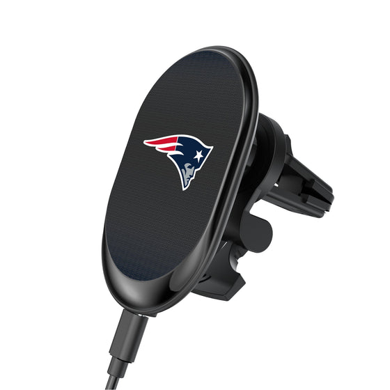 New England Patriots Linen Wireless Mag Car Charger-0