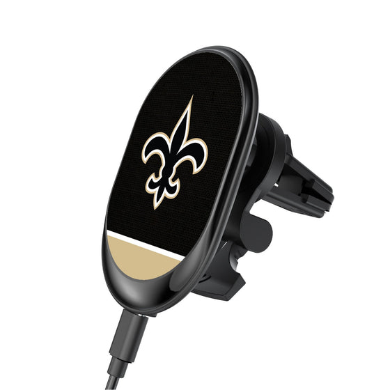 New Orleans Saints Endzone Solid Wireless Mag Car Charger-0