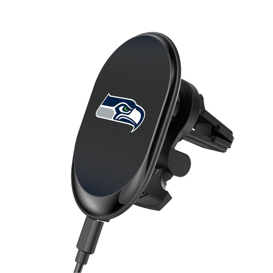 Seattle Seahawks Linen Wireless Mag Car Charger-0