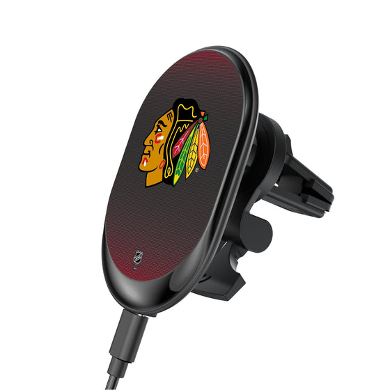 Chicago Blackhawks Linen Wireless Mag Car Charger-0