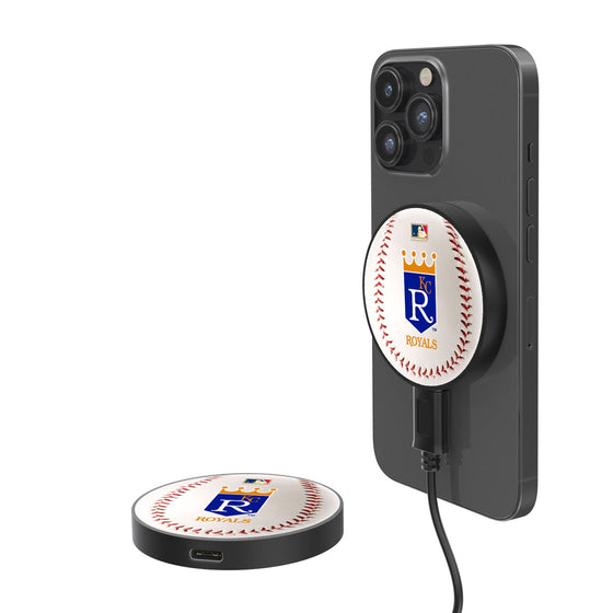 Kansas City Royals 1969-1978 - Cooperstown Collection Baseball 15-Watt Wireless Magnetic Charger-0