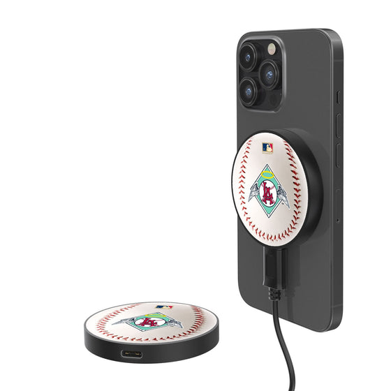 LA Angels 1961-1965 - Cooperstown Collection Baseball 15-Watt Wireless Magnetic Charger-0