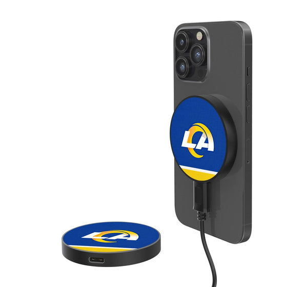 Los Angeles Rams Stripe 15-Watt Wireless Magnetic Charger-0