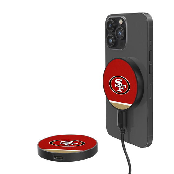 San Francisco 49ers Stripe 15-Watt Wireless Magnetic Charger-0