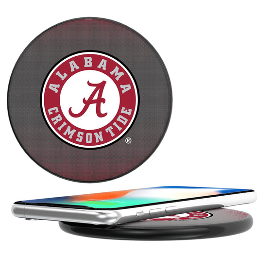 Alabama Crimson Tide Linen 15-Watt Wireless Charger-0