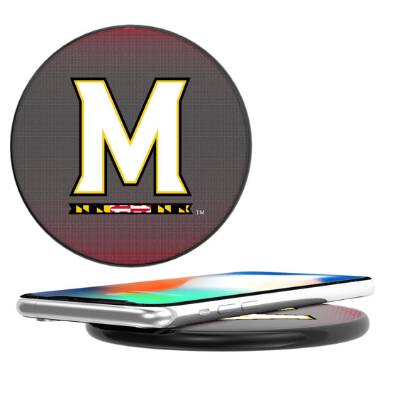 Maryland Terrapins Linen 15-Watt Wireless Charger-0