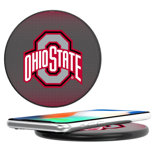 Ohio State Buckeyes Linen 15-Watt Wireless Charger-0