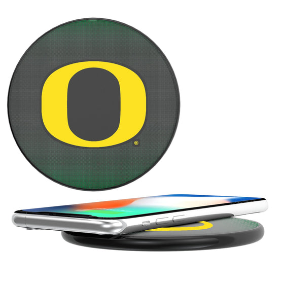 Oregon Ducks Linen 15-Watt Wireless Charger-0