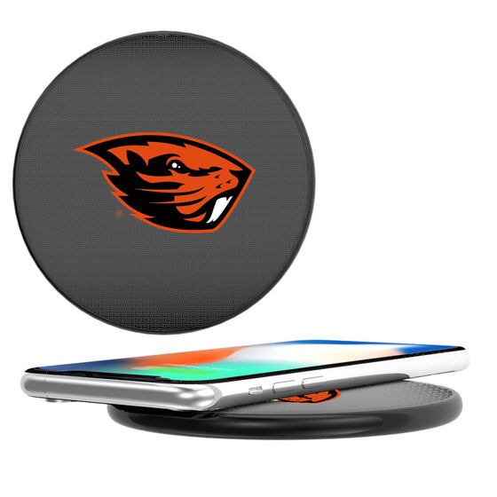 Oregon State Beavers Linen 15-Watt Wireless Charger-0