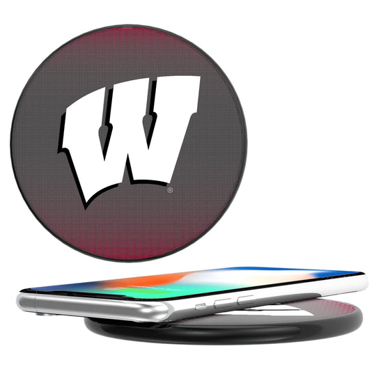 Wisconsin Badgers Linen 15-Watt Wireless Charger-0