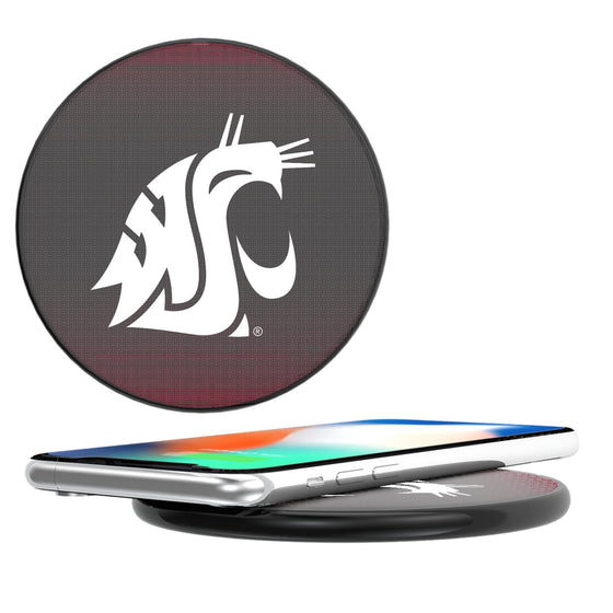 Washington State Cougars Linen 15-Watt Wireless Charger-0