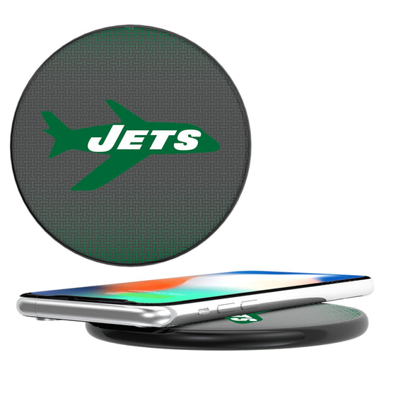 New York Jets 1963 Historic Collection Linen 15-Watt Wireless Charger-0