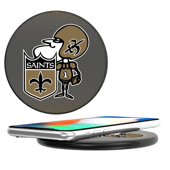 New Orleans Saints Historic Collection Linen 15-Watt Wireless Charger-0