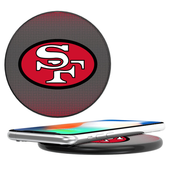 San Francisco 49ers Historic Collection Linen 15-Watt Wireless Charger-0