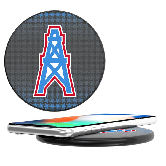 Houston Oilers Historic Collection Linen 15-Watt Wireless Charger-0