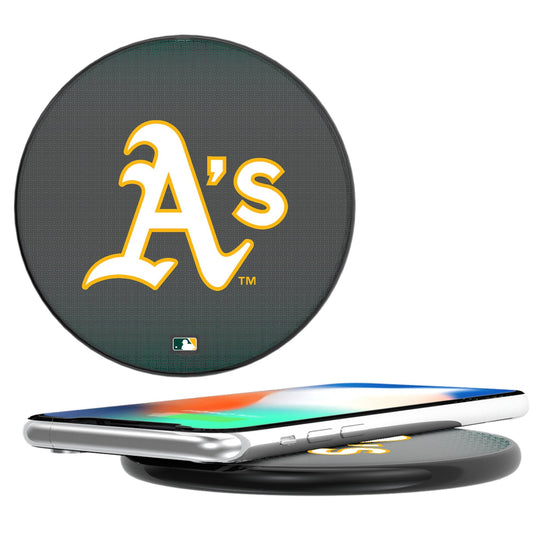 Oakland Athletics Linen 15-Watt Wireless Charger-0