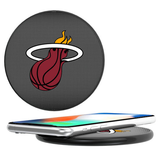 Miami Heat Linen 15-Watt Wireless Charger-0