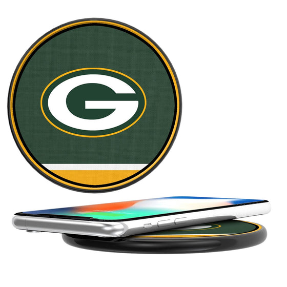 Green Bay Packers Stripe 15-Watt Wireless Charger-0