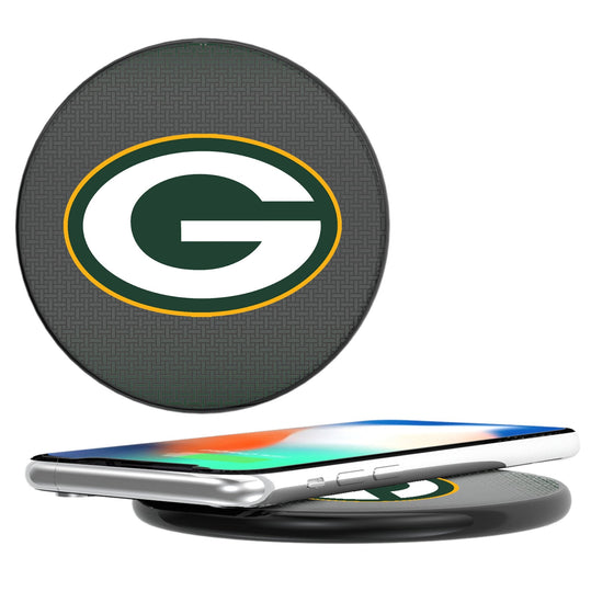 Green Bay Packers Linen 15-Watt Wireless Charger-0