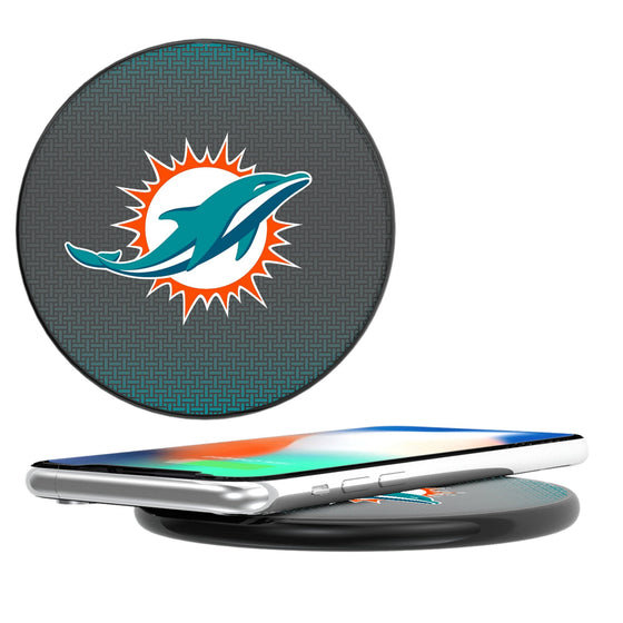 Miami Dolphins Linen 15-Watt Wireless Charger-0