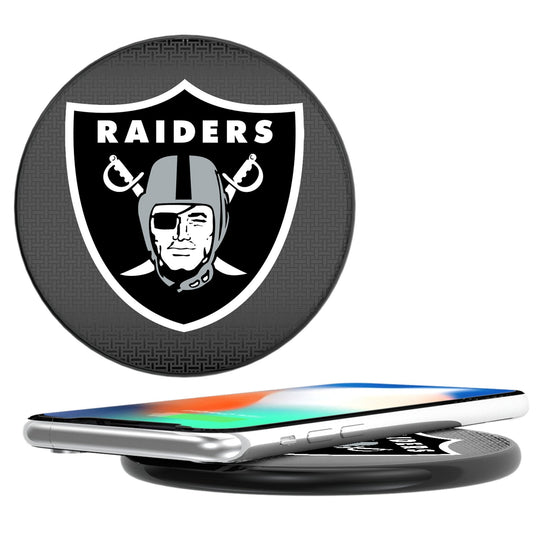 Las Vegas Raiders Linen 15-Watt Wireless Charger-0