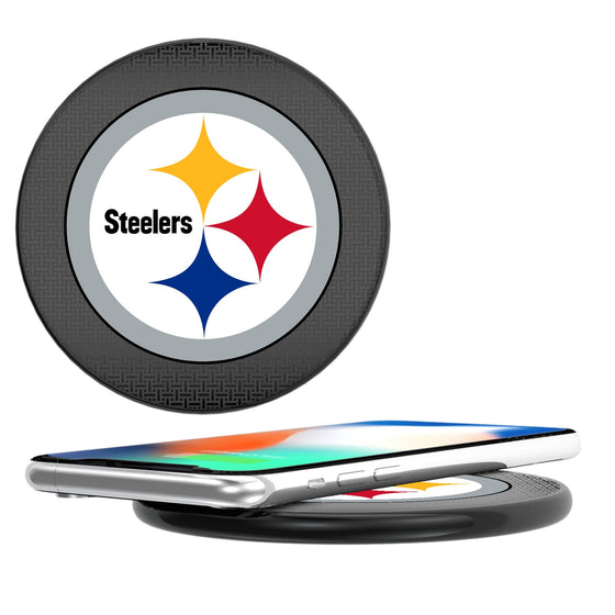 Pittsburgh Steelers Linen 15-Watt Wireless Charger-0