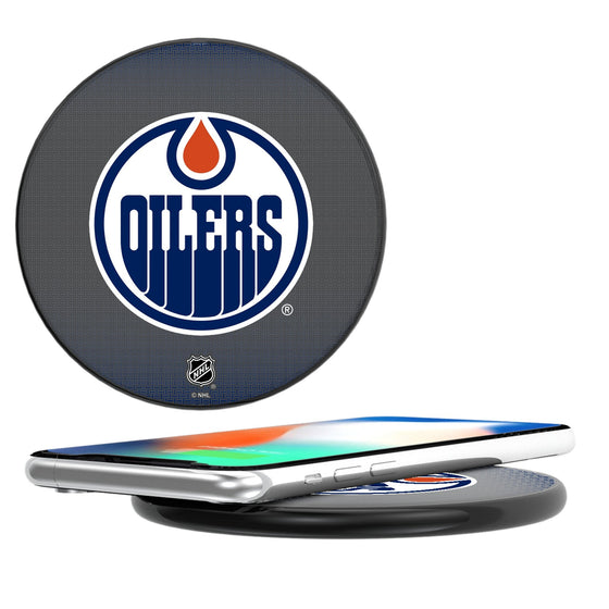 Edmonton Oilers Linen 15-Watt Wireless Charger-0