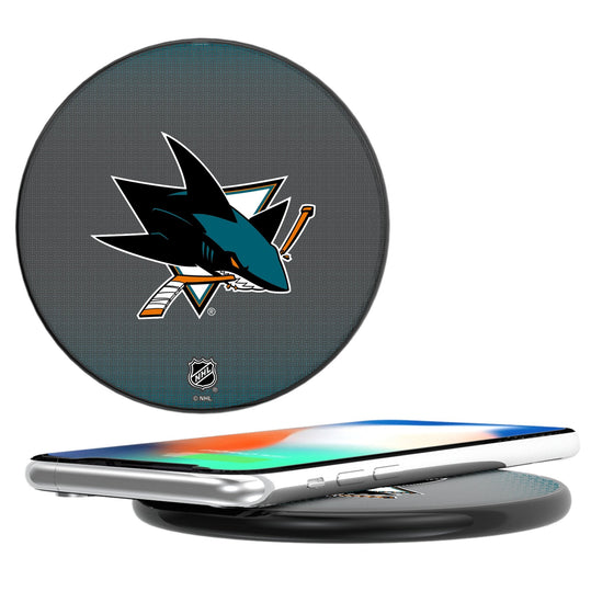 San Jose Sharks Linen 15-Watt Wireless Charger-0