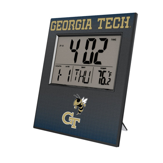 Georgia Tech Yellow Jackets Linen Wall Clock-0