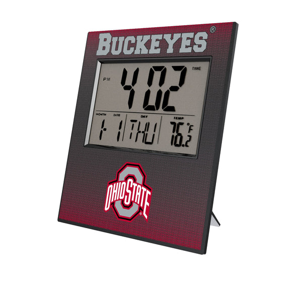 Ohio State Buckeyes Linen Wall Clock-0