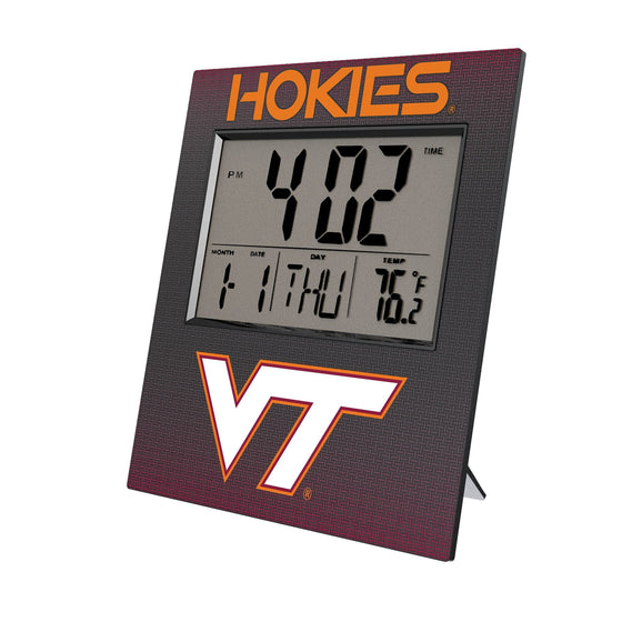 Virginia Tech Hokies Linen Wall Clock-0