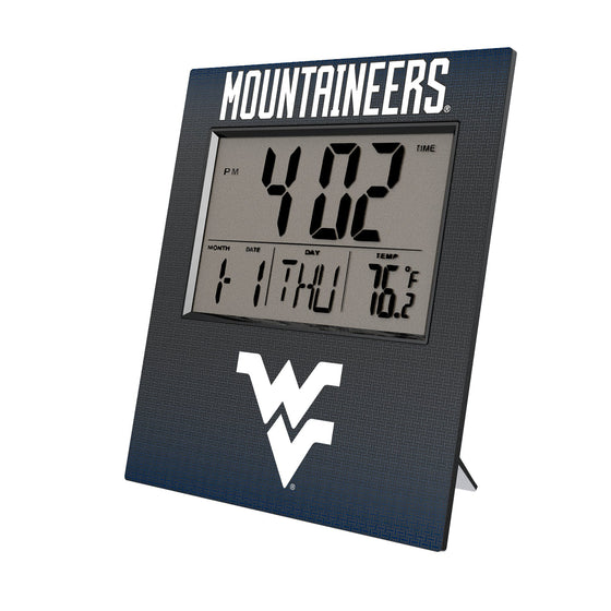 West Virginia University Mountaineers Linen Wall Clock-0