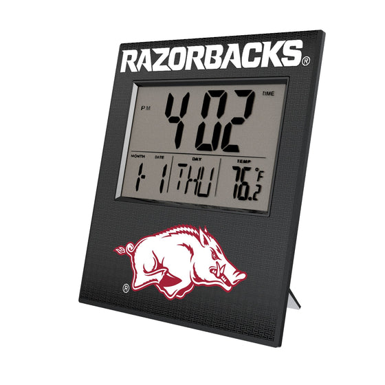 Arkansas Razorbacks Linen Wall Clock-0