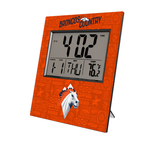 Denver Broncos 2024 Illustrated Limited Edition Wall Clock-0