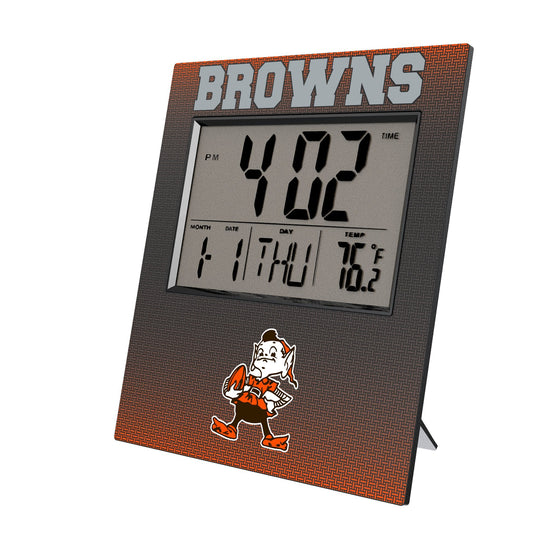 Cleveland Browns Historic Collection Linen Wall Clock-0