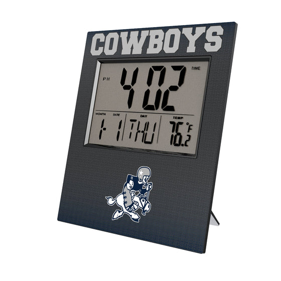 Dallas Cowboys 1966-1969 Historic Collection Linen Wall Clock-0