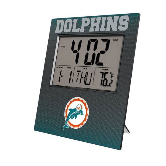 Miami Dolphins 1966-1973 Historic Collection Linen Wall Clock-0