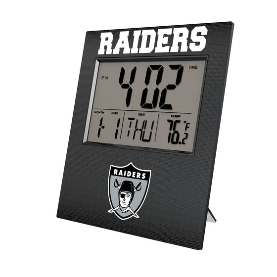 Oakland Raiders 1963 Historic Collection Linen Wall Clock-0