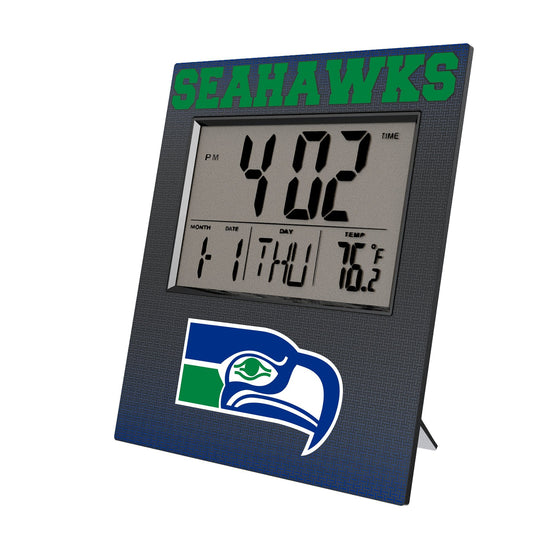 Seattle Seahawks Historic Collection Linen Wall Clock-0