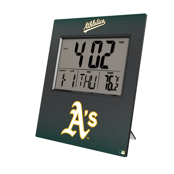 Oakland Athletics Linen Wall Clock-0