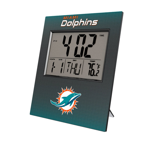 Miami Dolphins Linen Wall Clock-0