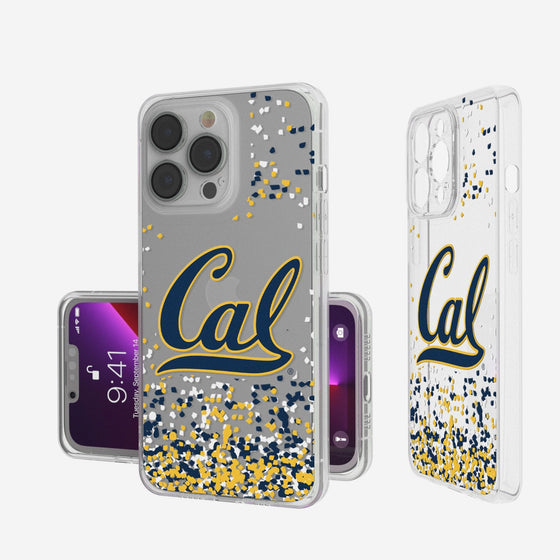 University of California Berkeley Golden Bears Confetti Clear Phone Case-0