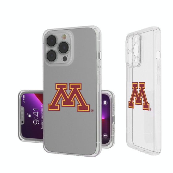 University of Minnesota Golden Gophers Insignia Clear Phone Case-0