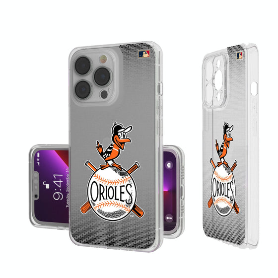 Baltimore Orioles 1954-1963 - Cooperstown Collection Linen Clear Phone Case-0